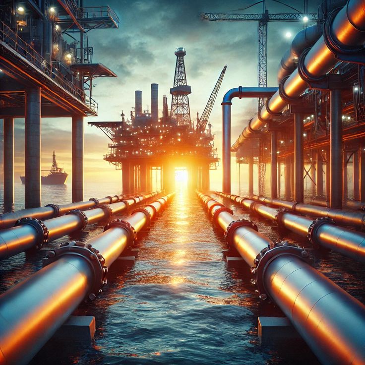 Pompă de extracție petrol în câmpul petrolier românesc